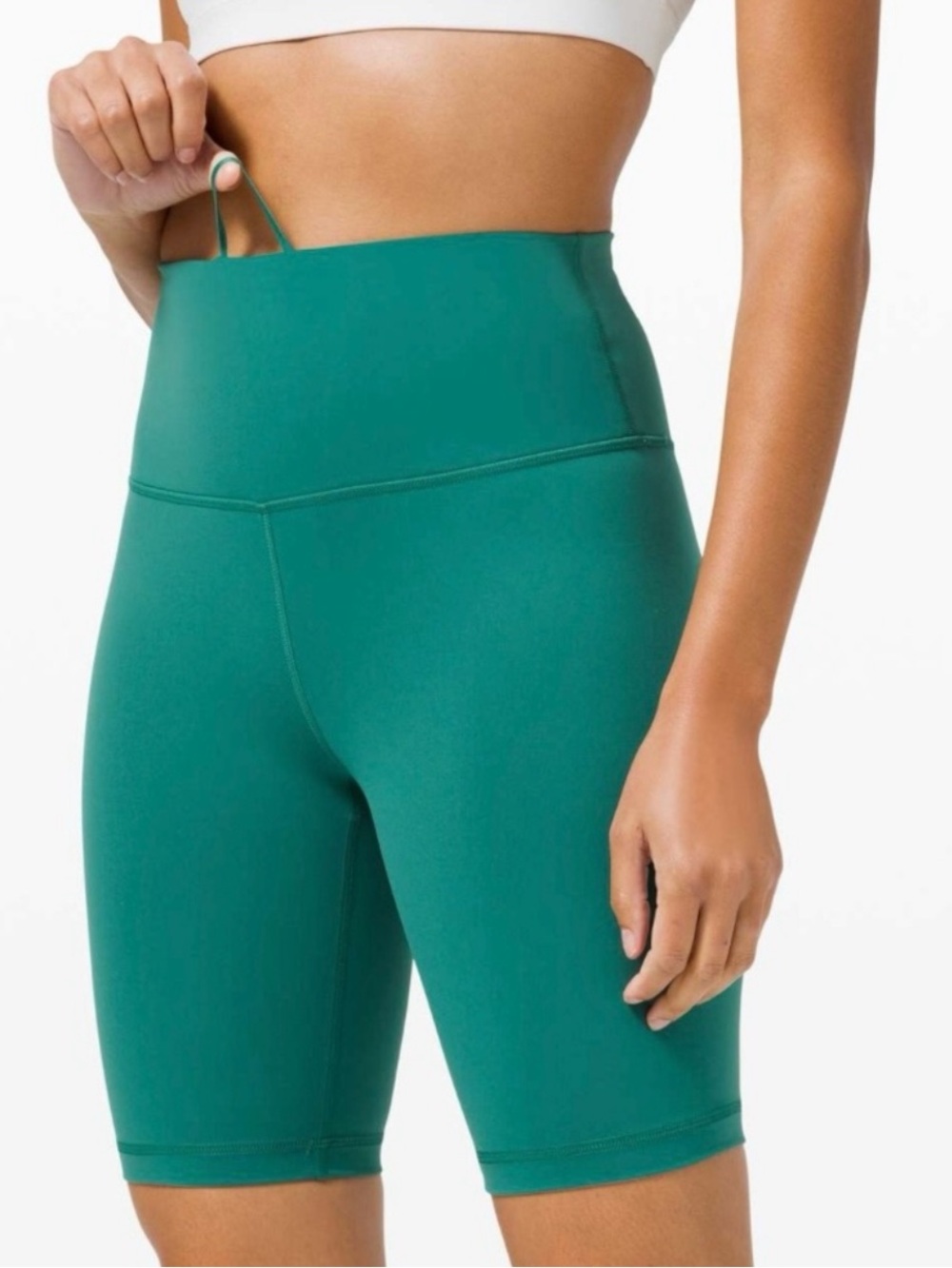 Lululemon Wunder Train High Rise Short 8" Teal Lagoon Size 10